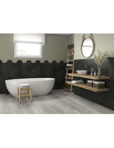Carrelage hexagonal CHICAGO EXA CHARCOAL - 21.5x25cm 2