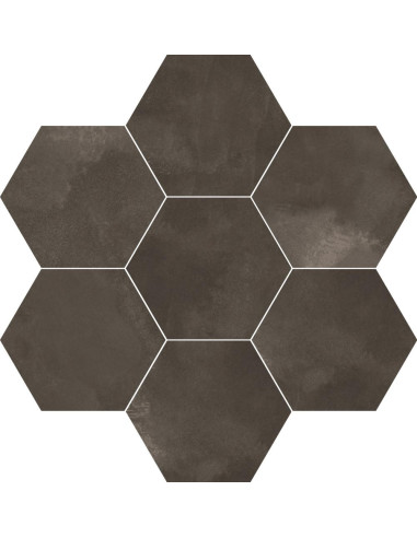 Carrelage hexagonal BERLIN EXA GRAPHITE MATT-...