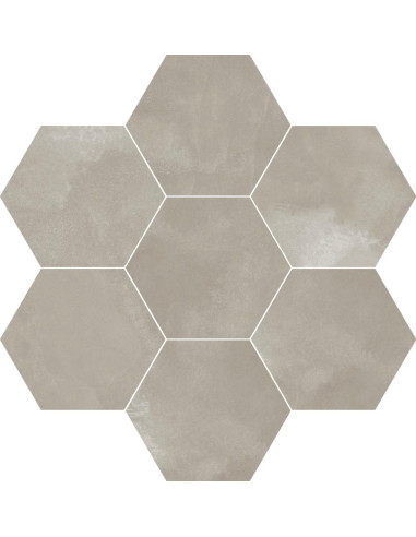 Carrelage hexagonal BERLIN EXA GREY MATT-...