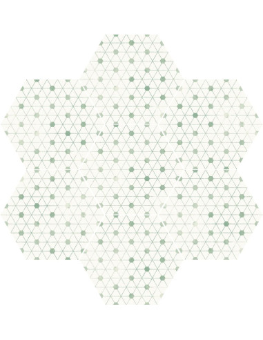 Carrelage hexagonal BERLIN LOTUS - 21.5X25cm