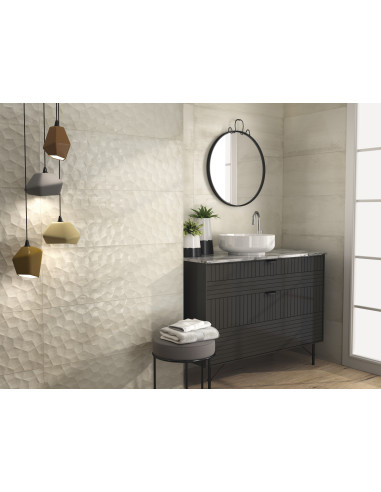 Carreau faience CHIC PENTA CREAM - 31.6x90cm