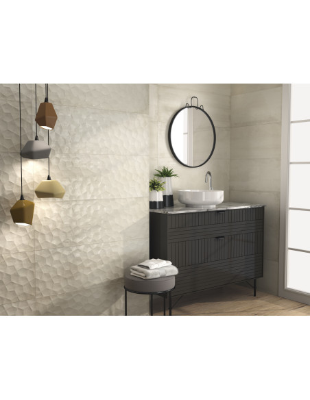 Carreau faience CHIC PENTA CREAM - 31.6x90cm