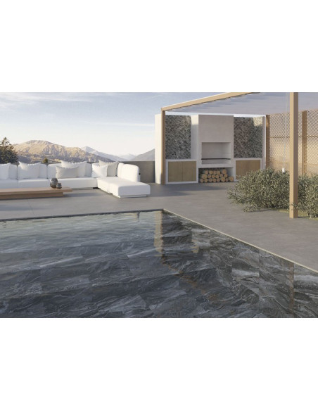 Carrelage piscine inspiration Bali PHOENIX DARK - 45x65cm