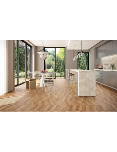 Carrelage effet bois chevron - NORDIC WOOD BLONDE - 30x120cm 2