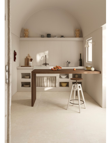 Carrelage effet pierre SAINT REMY BEIGE - 90x90cm