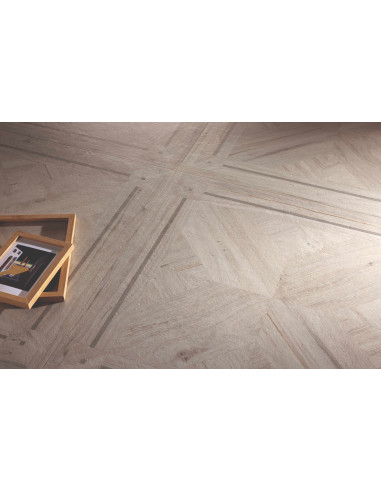 Carrelage effet bois INTARSIO AVORIO - 60x60cm