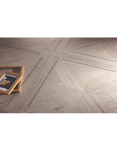 Carrelage effet bois INTARSIO AVORIO - 60x60cm