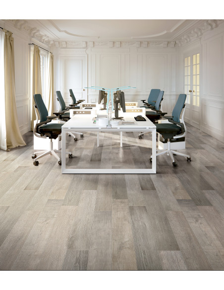 Carrelage effet mix bois NORWAY MIX COLD - 20x120cm