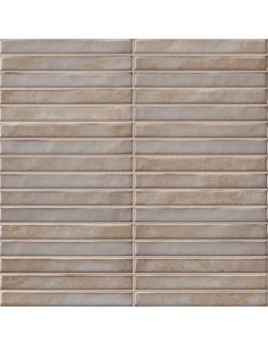 Carreau faience déco RAKU PENCIL GREY- 35x35cm