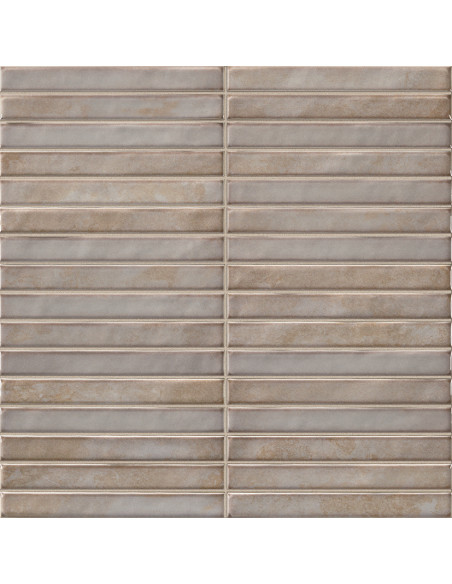 Carreau faience déco RAKU PENCIL GREY- 35x35cm