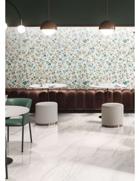 Carrelage décoration mural SPRING WHITE - 60x120cm