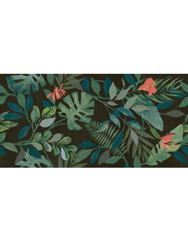 Carrelage décoration mural MOTIF BLACK - 60x120cm