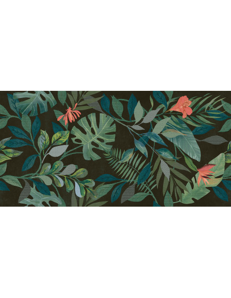 Carrelage décoration mural MOTIF BLACK - 60x120cm