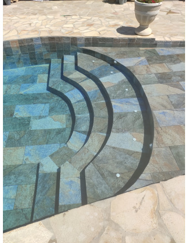 Carrelage piscine inspiration Bali ECLAT - 30x60cm