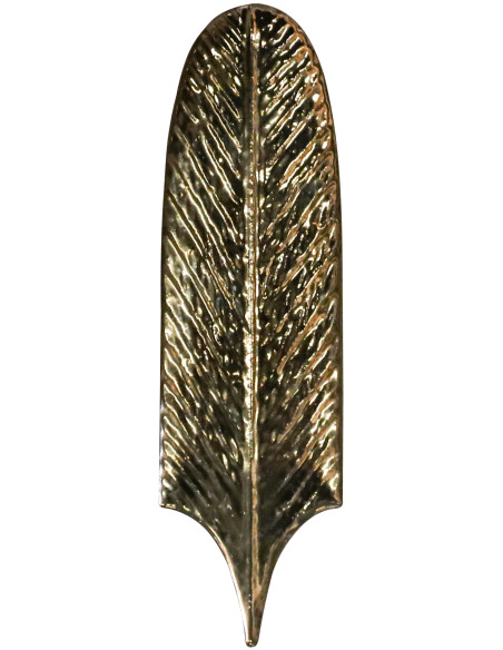 Carrelage feuilles longues dorées  19.5x5.7cm