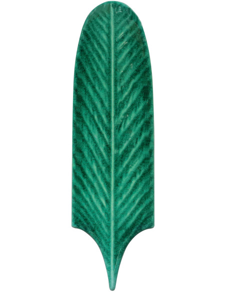 Carrelage feuilles longues vertes  19.5x5.7cm