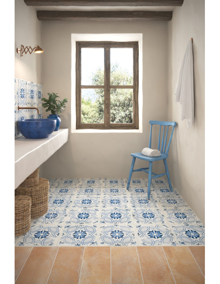Carrelage Cotti d'italia décor 34x34 cm