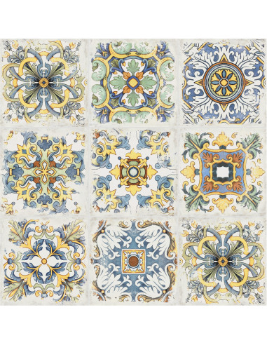 Carrelage Cotti d'italia décor 34x34 cm