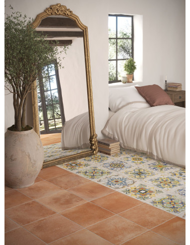 Carrelage Cotti d'italia décor 34x34 cm