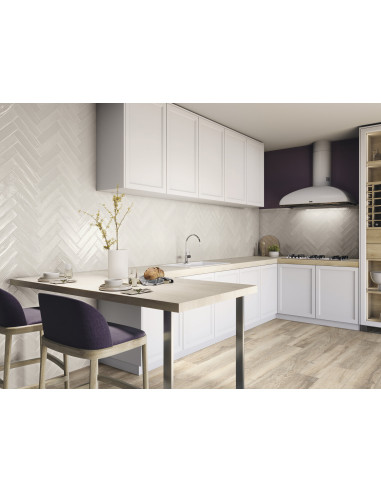 Carreau effet Zellige - ACQUARELLA WHITE -...