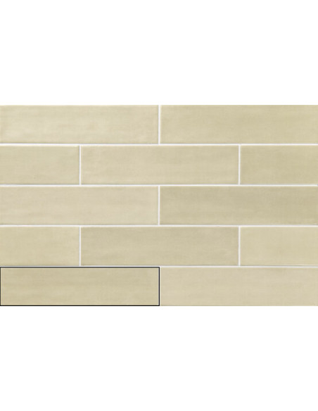 Carreau effet Zellige -  ACQUARELLA IVORY - 7.5x30cm