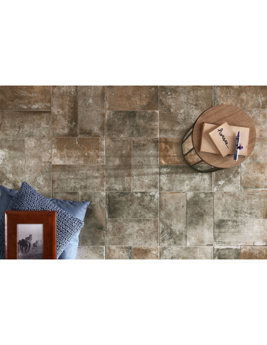 Carrelage effet terre cuite MATERIA MUD - 15x30cm