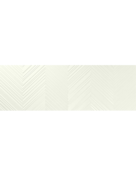 Carreau faience COLORFUL CHEVY WHITE - 30x90cm