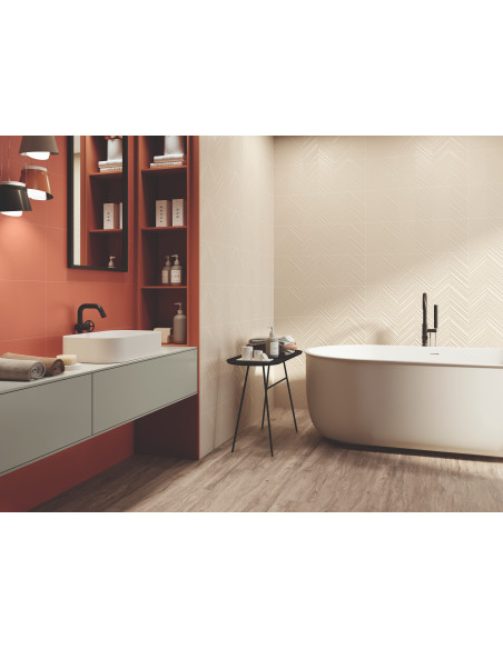 Carreau faience COLORFUL CHEVY CHAMPAGNE - 30x90cm