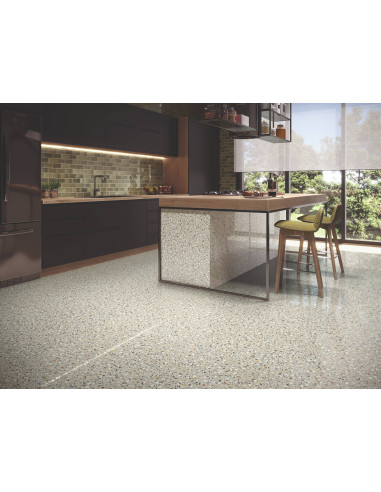 Carrelage effet terrazzo EPOCA BONE - 60x60cm