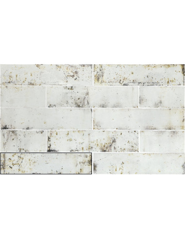 Carreau faience GRUNGE IRON - 7.5x30cm