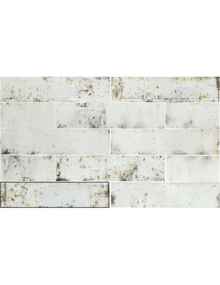 Carreau faience GRUNGE IRON - 7.5x30cm
