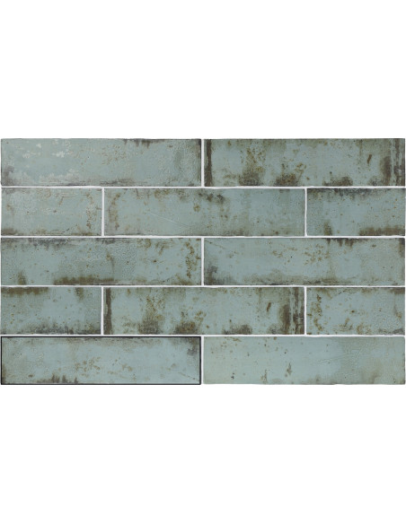 Carreau faience GRUNGE AQUA - 7.5x30cm